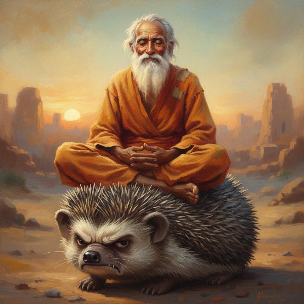 A not so happy hedgehog