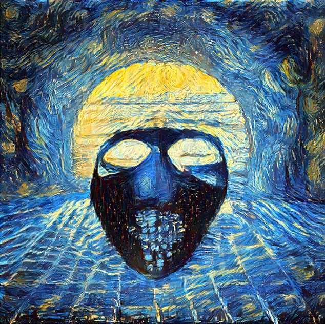 synthwave mask of the beyond 