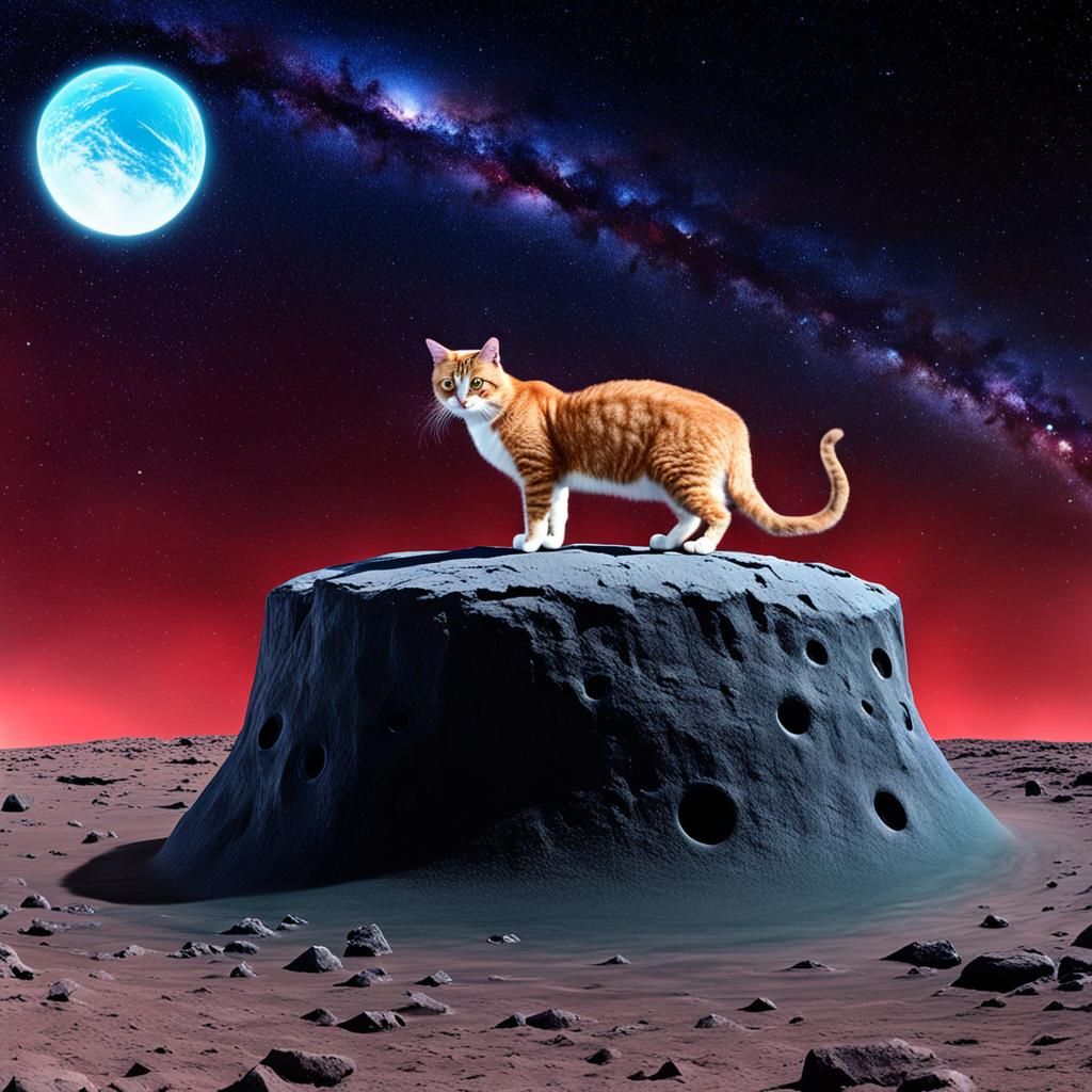 cat on planet