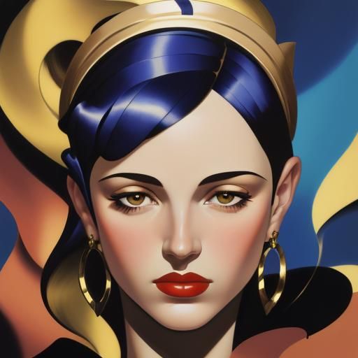 venus. sytle tamara lempicka.