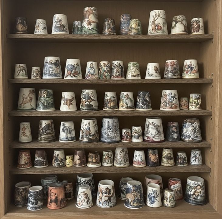 Hand Painted China Thimbles