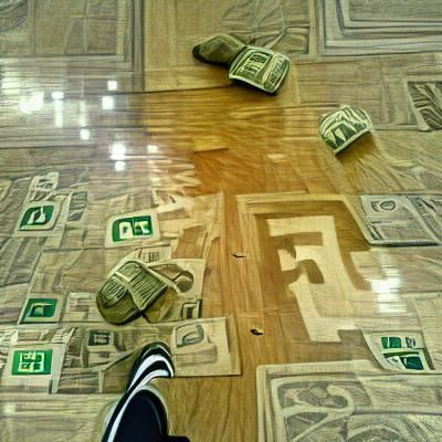 money on floor