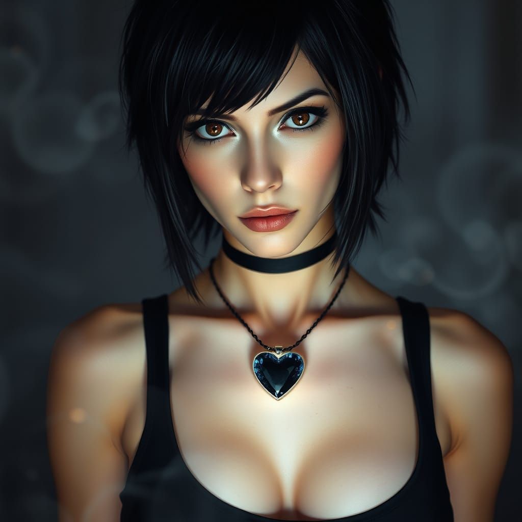 Ethereal Joan Jett-Inspired Goddess Radiates Black Heart Ene...