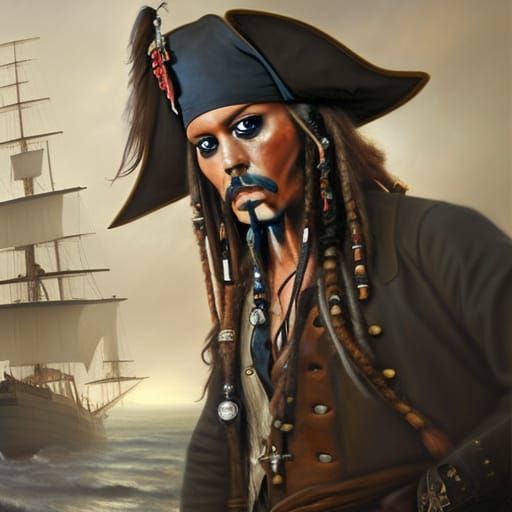 Captain Jack Sparrow - AI Generated Artwork - NightCafe Creator