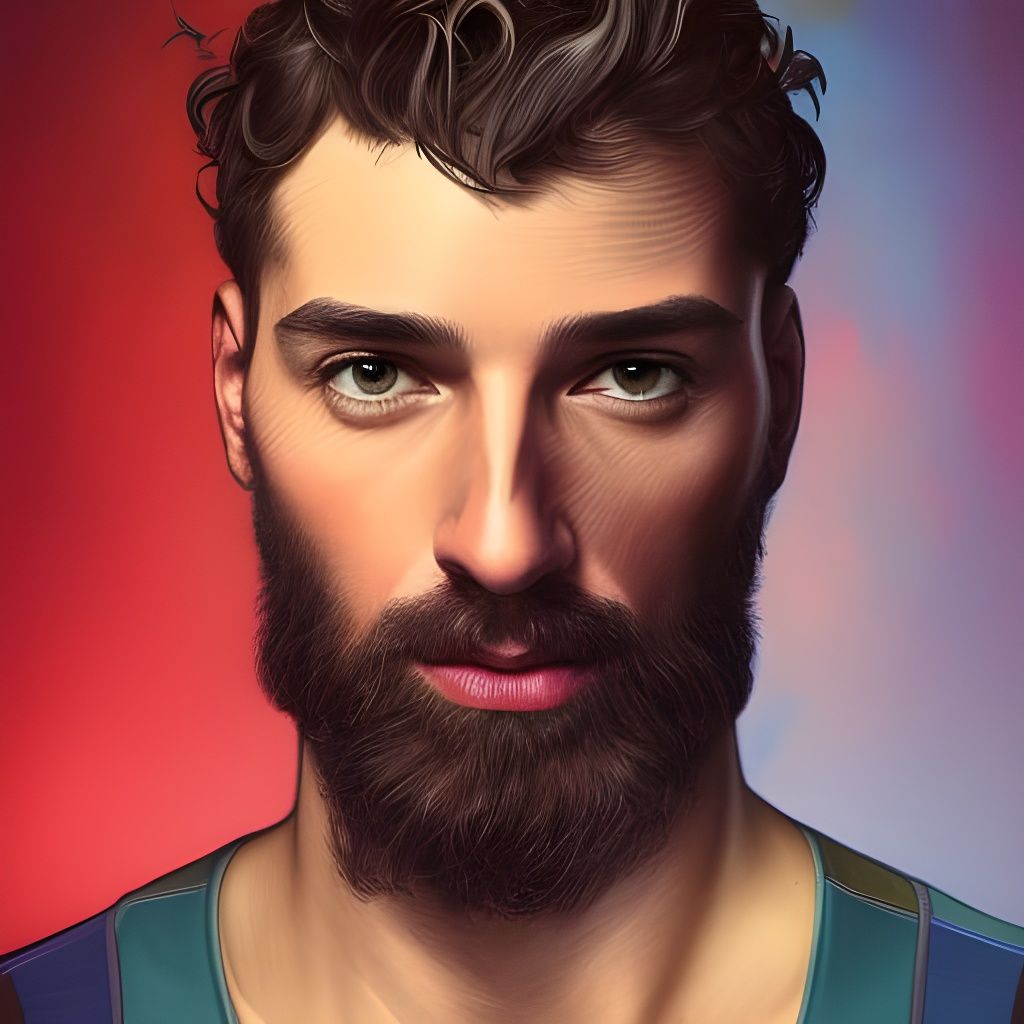 The beauty of a man - AI Generated Artwork - NightCafe Creator