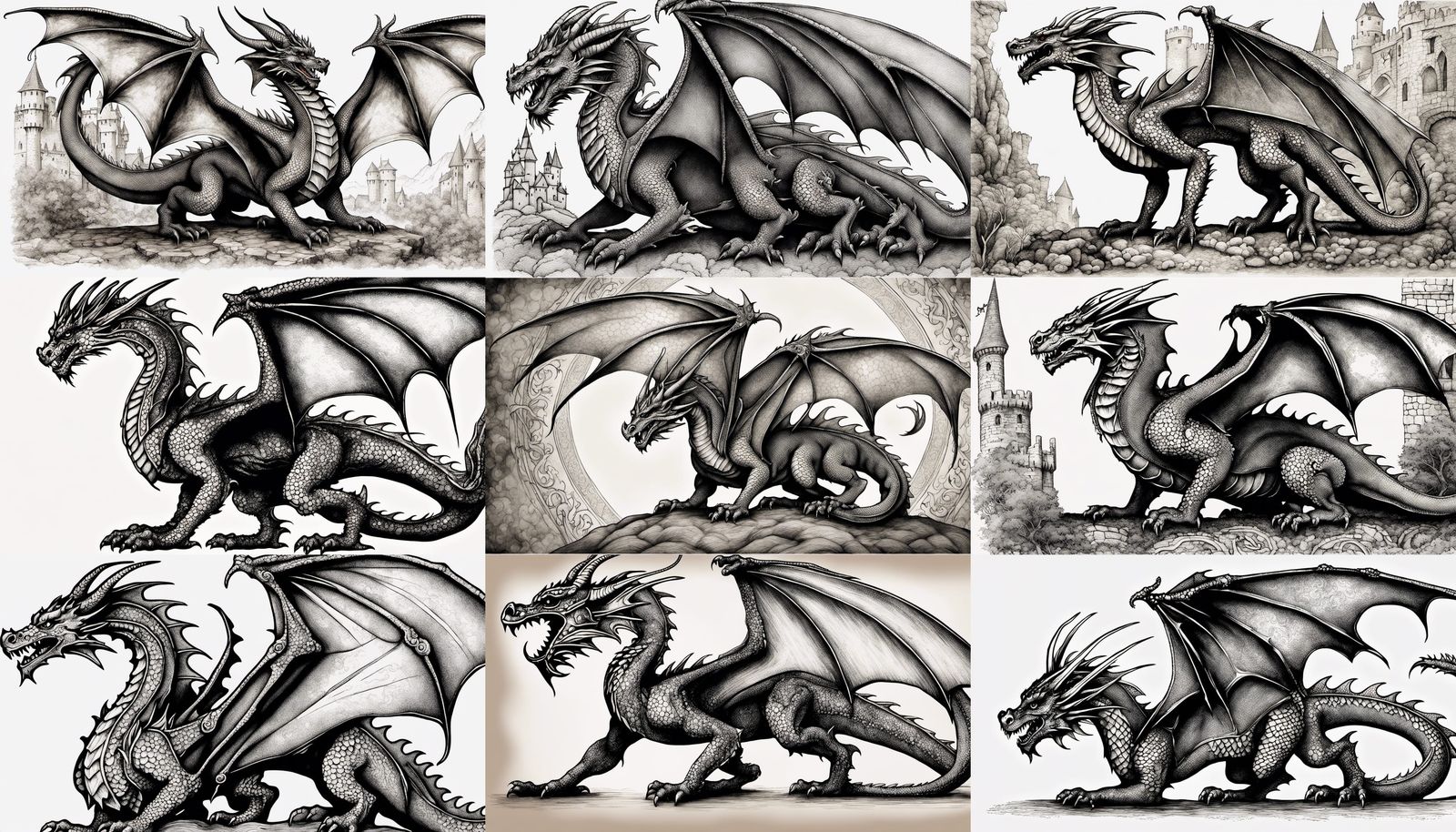 medieval dragon, ultra detailed, ultra quality, ambient ligh...