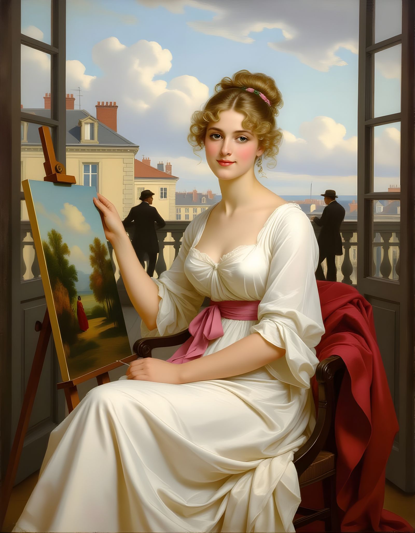 Portrait of Charlotte du Val d'Ognes, tribute to Marie-Denise Villers  by @Gary Murakami