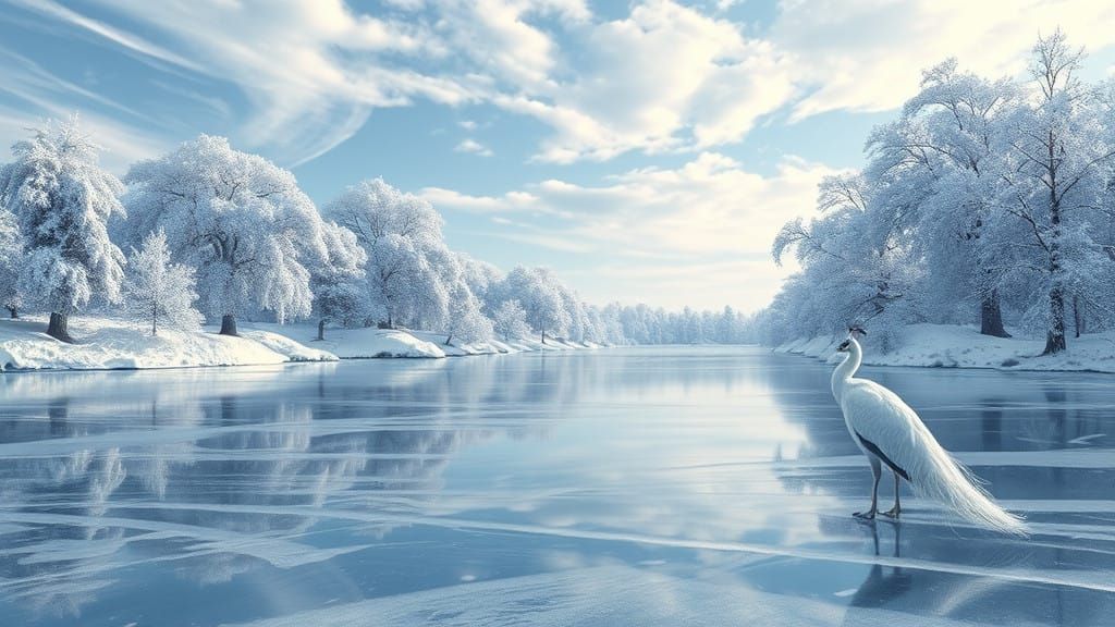 Frozen lake  by @Morgana La Fey