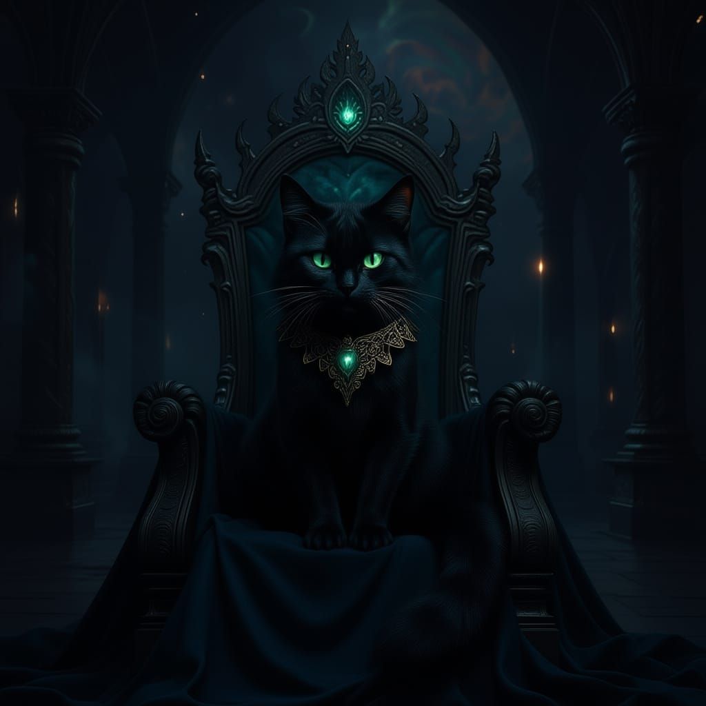 Cat Sitting in a Cozy Chair