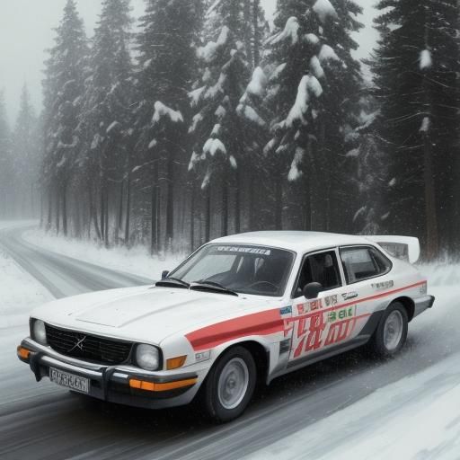 Volvo 740 rally car