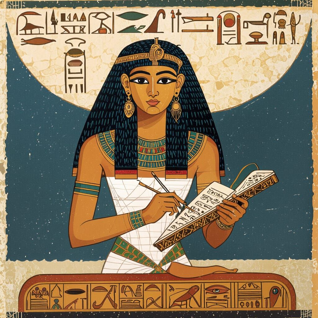 Seshat Egypt goddess of writing ✍️   by @Aine Boden