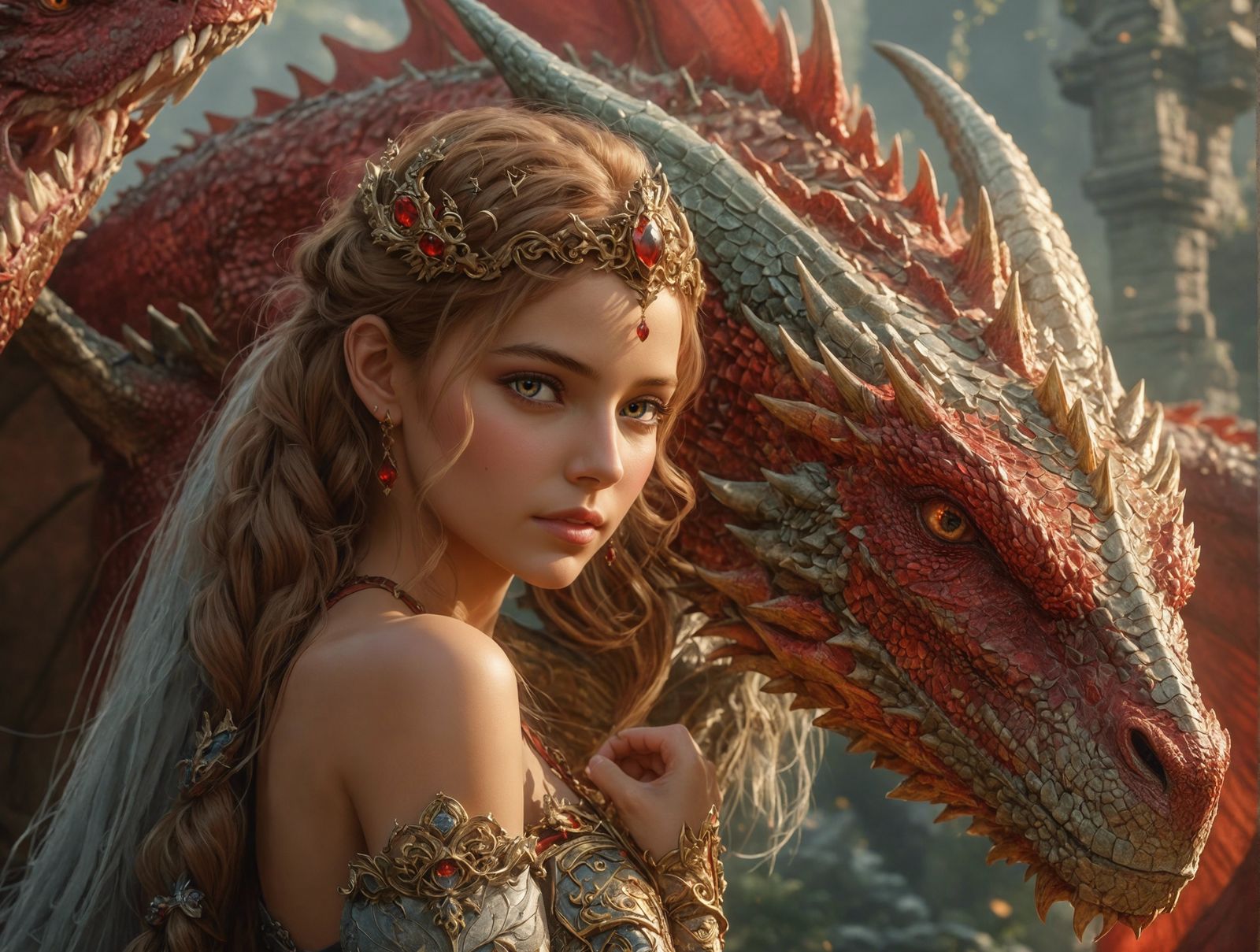 The Princess and Her Dragon Guardian