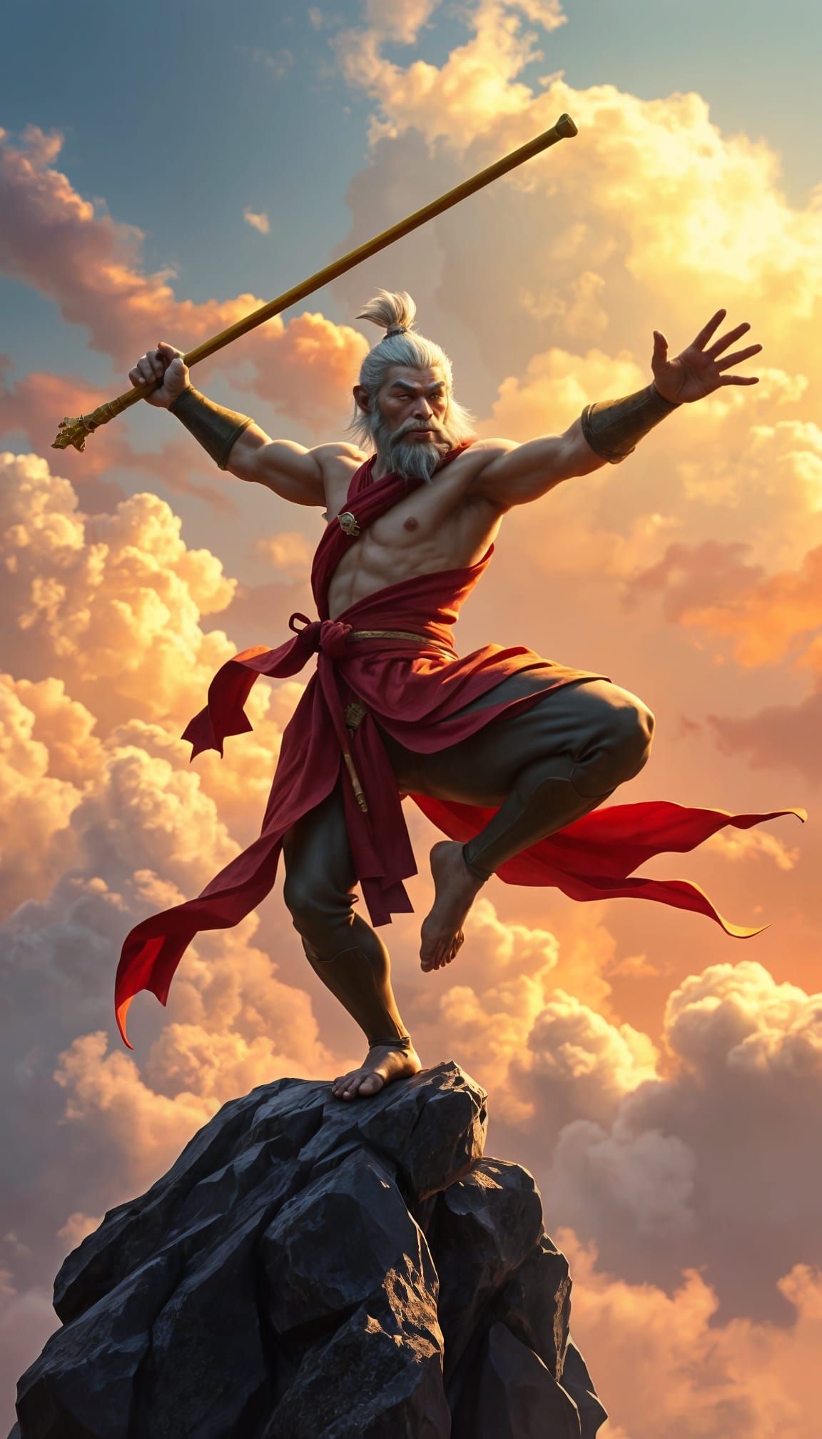 Sun Wukong, the Legendary Monkey King  by @Contemplation