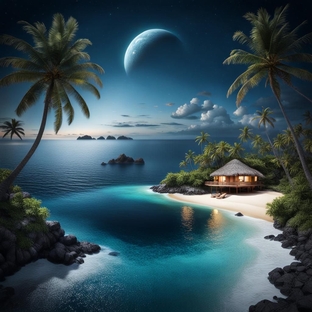 Isla Paradiso - AI Generated Artwork - NightCafe Creator