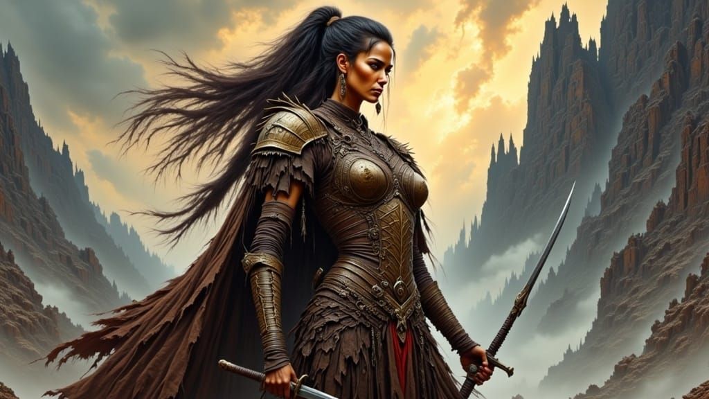  <lora:What It Is Flux:1.0>warrioress