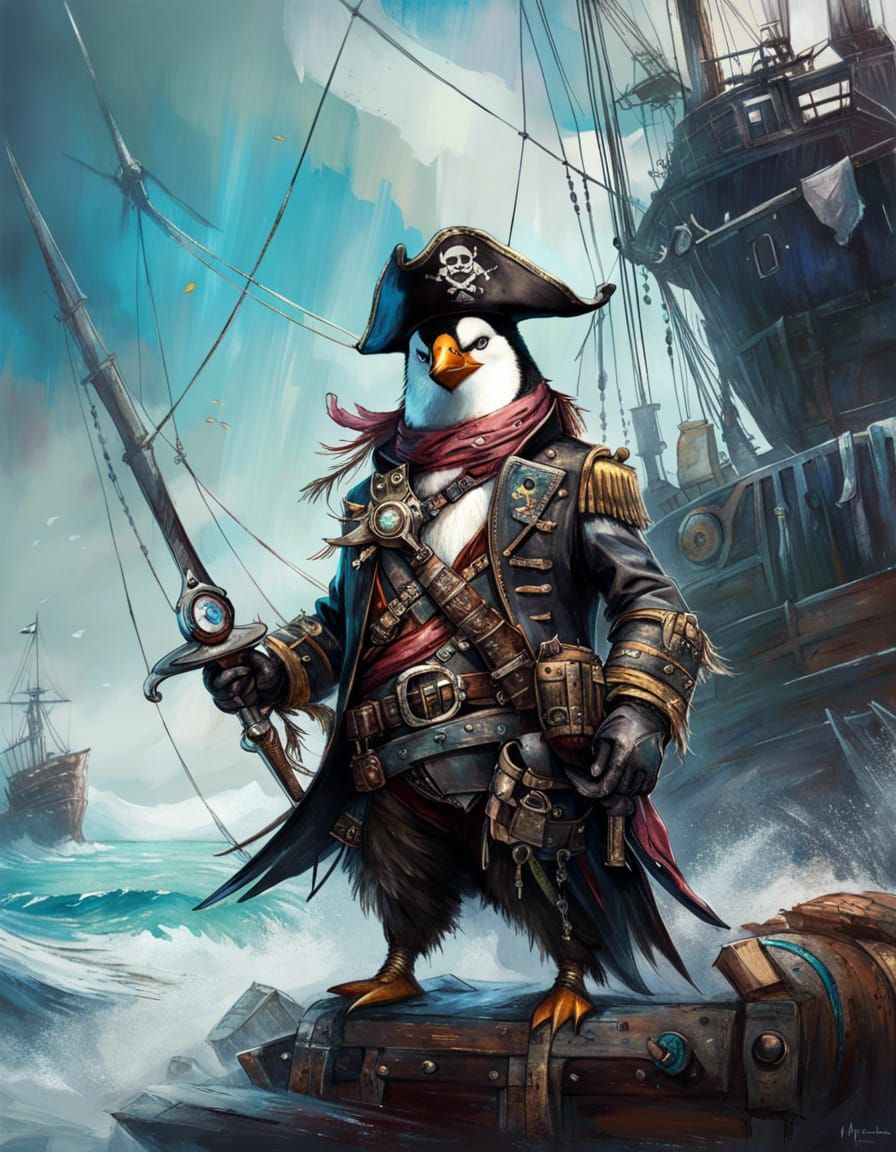 Captain Frostyhook  by @Gagambaboy