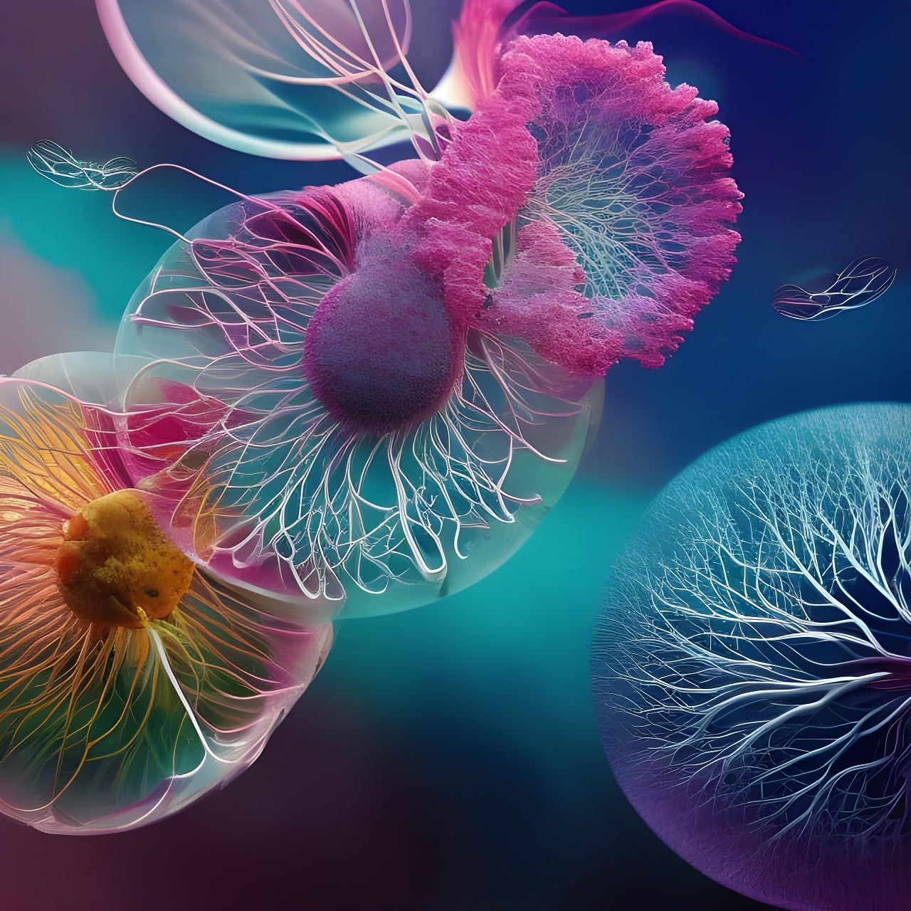 Jellyfish Network AI Generated Artwork NightCafe Creator