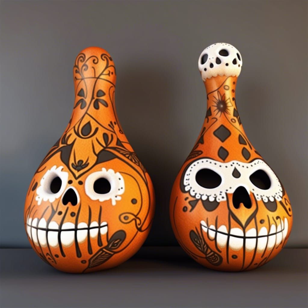 Day of the Dead Gourds