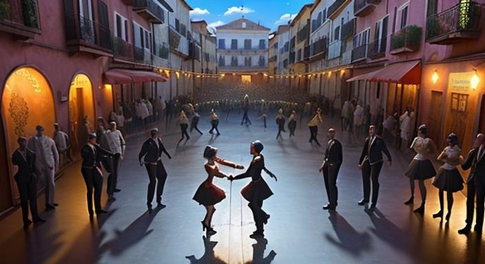 (Danse Kalinda Ba Doom) epic 1960s Spanish Creole street dan...