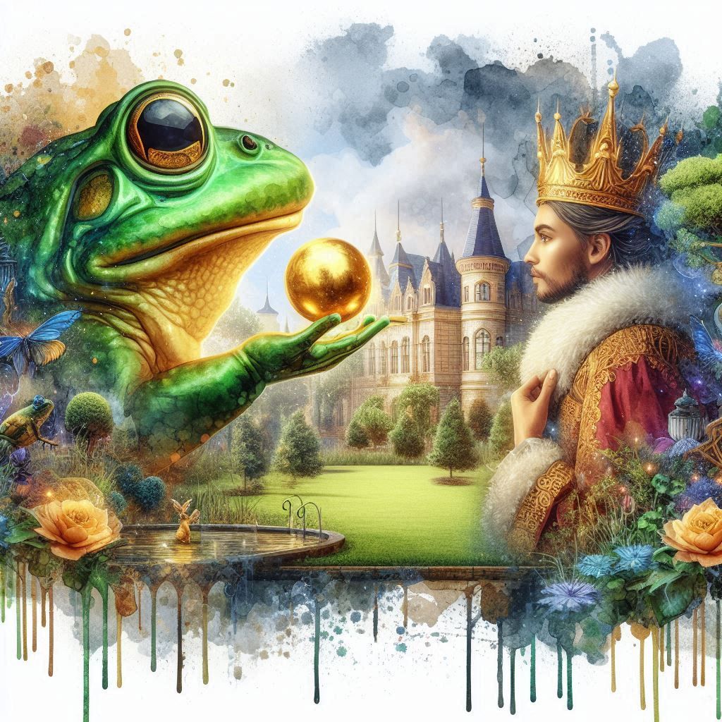 "the fairy tale of the frog prince"  by @Pastaqueen