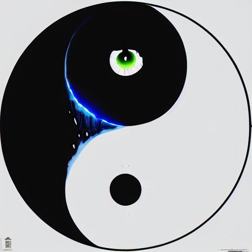 yin yang eye - AI Generated Artwork - NightCafe Creator