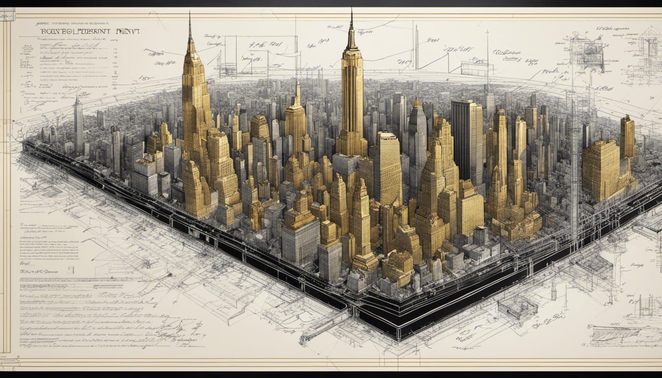 Cityscape blueprint