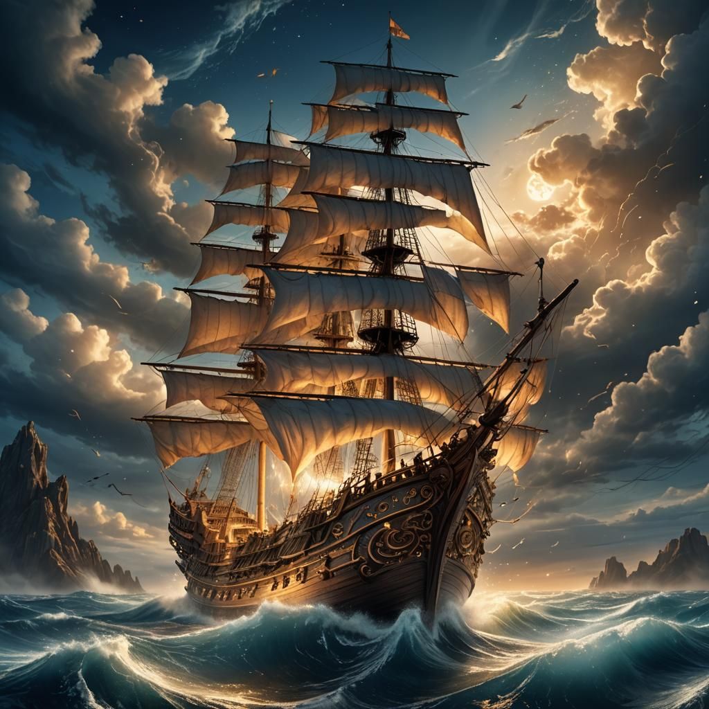 Sailing  by @Just me