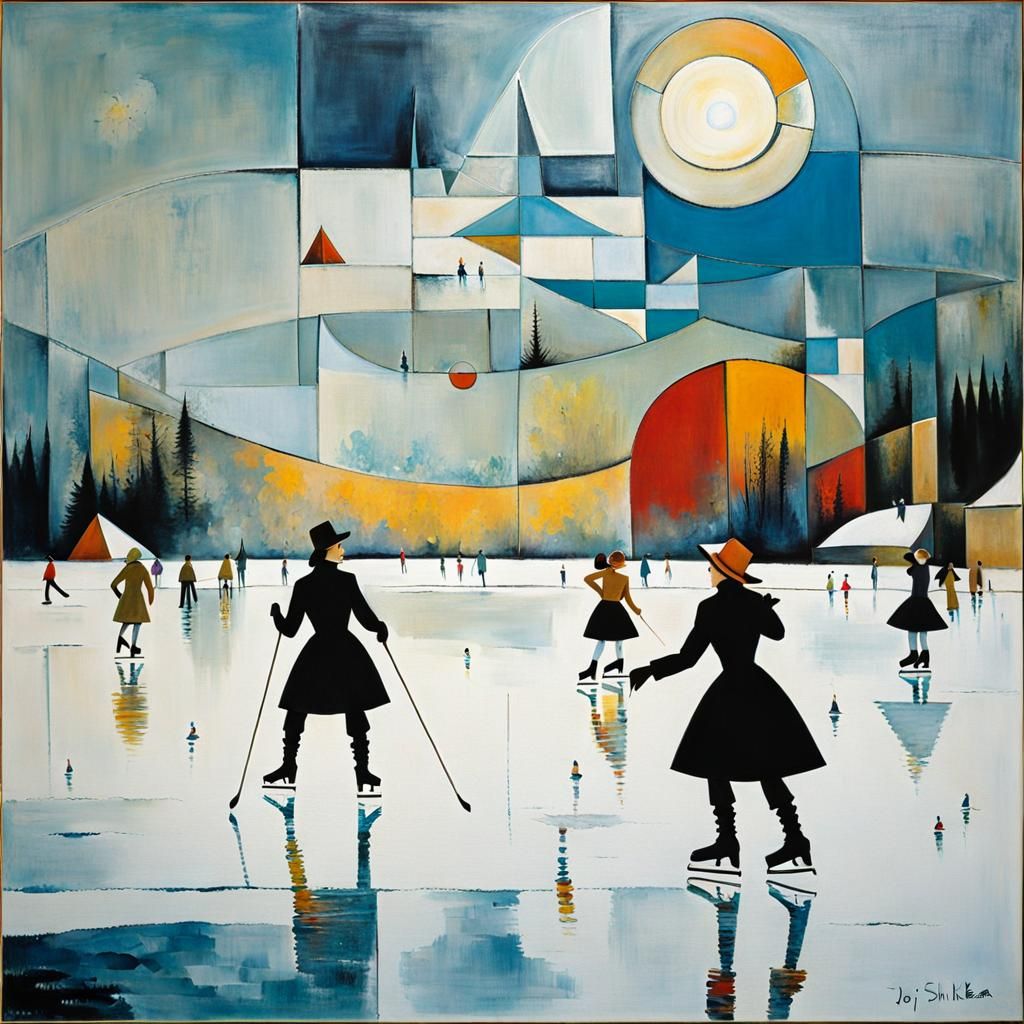 Ice skaters  by @Dayana