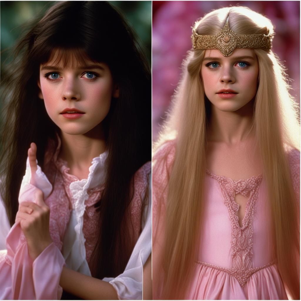 DVD screengrab of labyrinth 1986, castle scene, briar beauty...