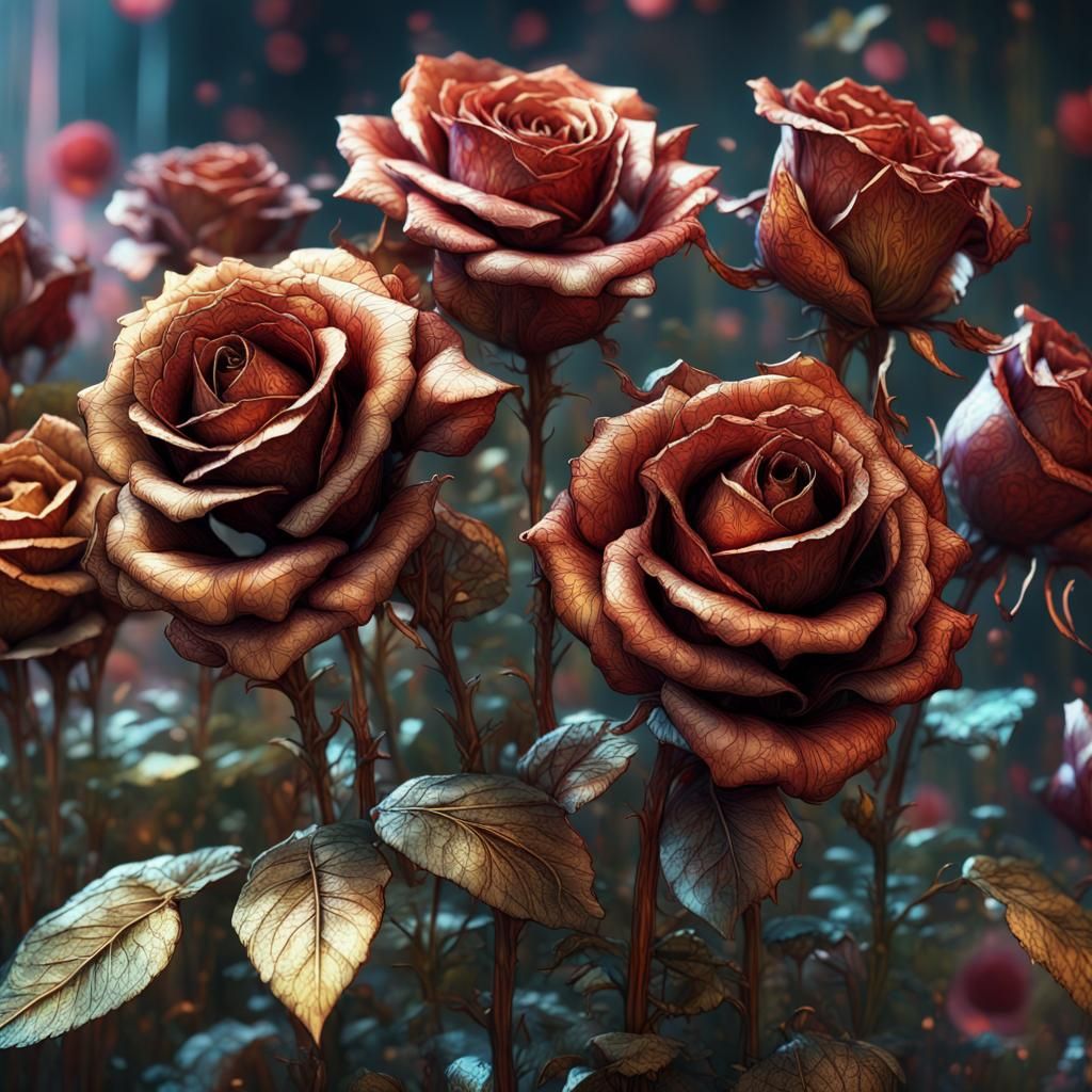 Metal Roses