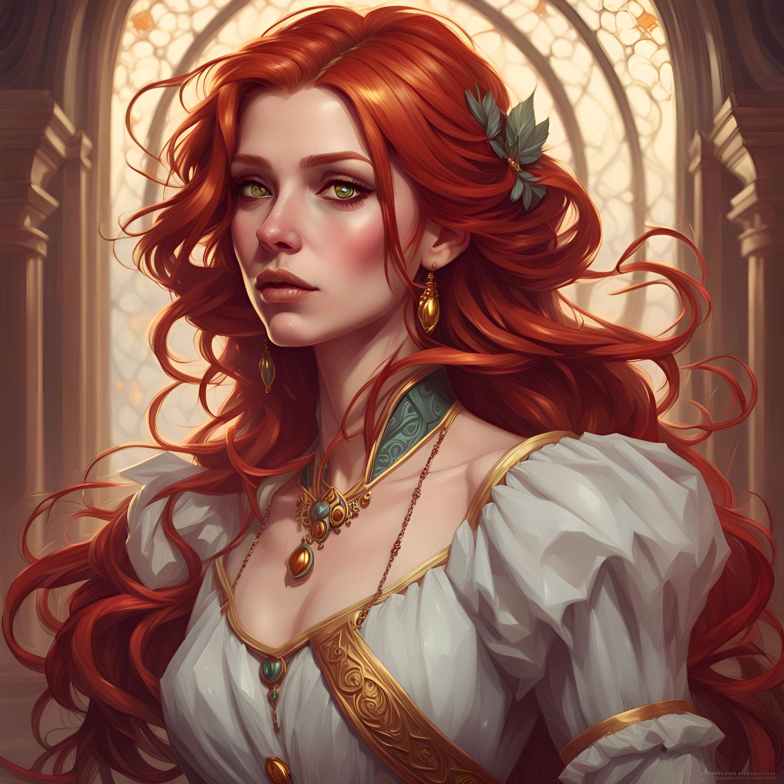 Aristocrat Redhead - AI Generated Artwork - NightCafe Creator