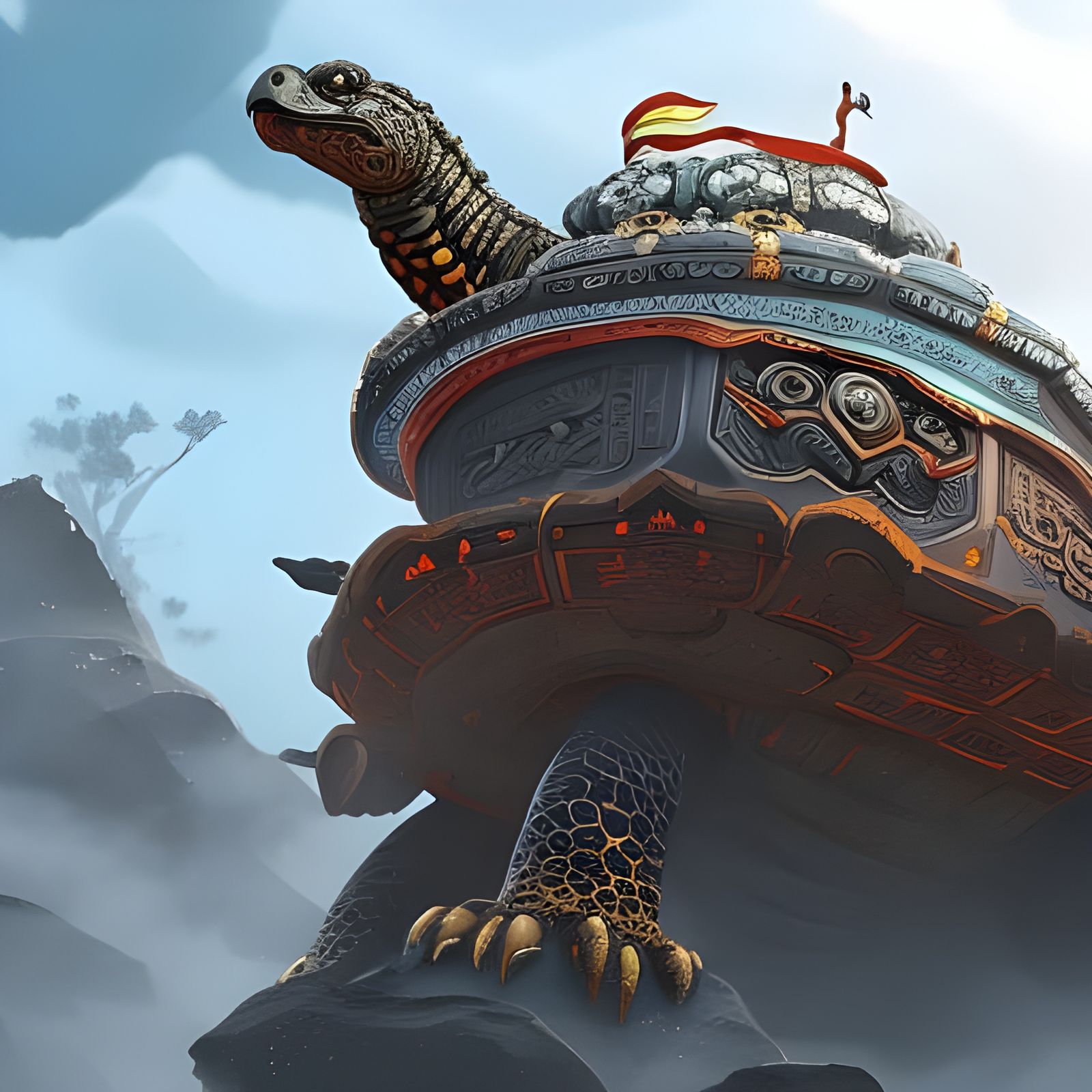 Black tortoise of the north