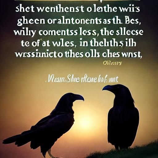 (She walks in beauty, like the night
Of cloudless climes and...