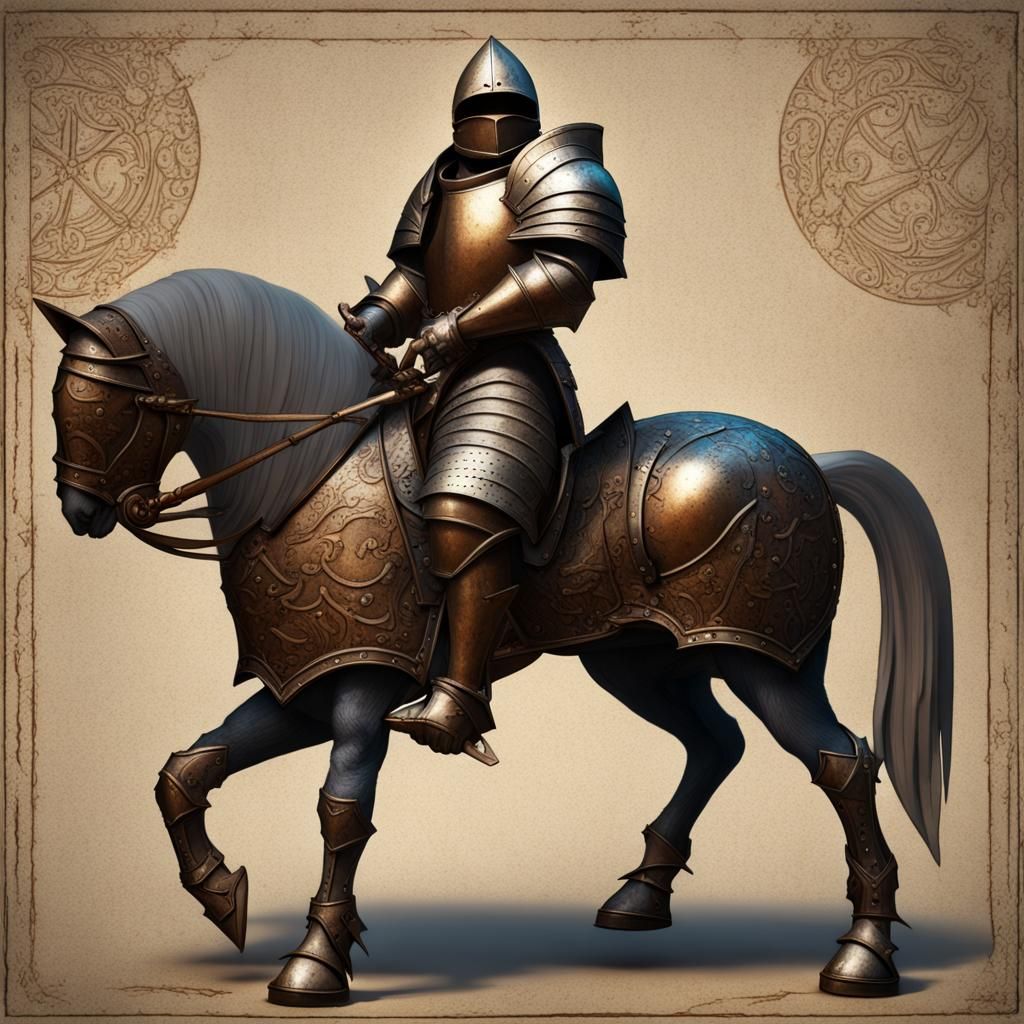 Knights in Bronze - AI Generated Artwork - NightCafe Creator