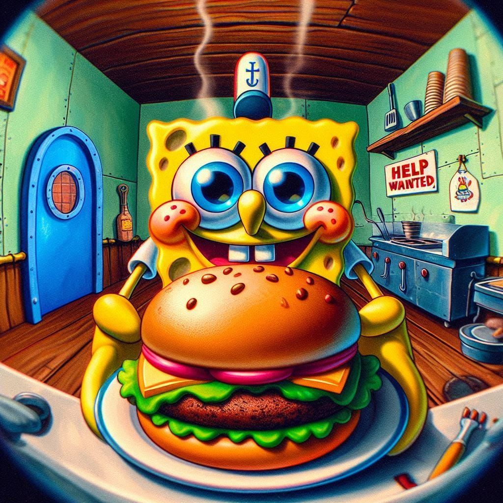 One crabby patty ready!