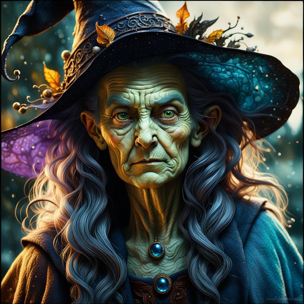 old haggard witch, - AI Generated Artwork - NightCafe Creator