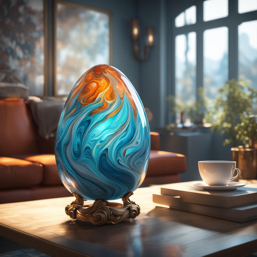 Jupiter egg lamp ~ - AI Generated Artwork - NightCafe Creator