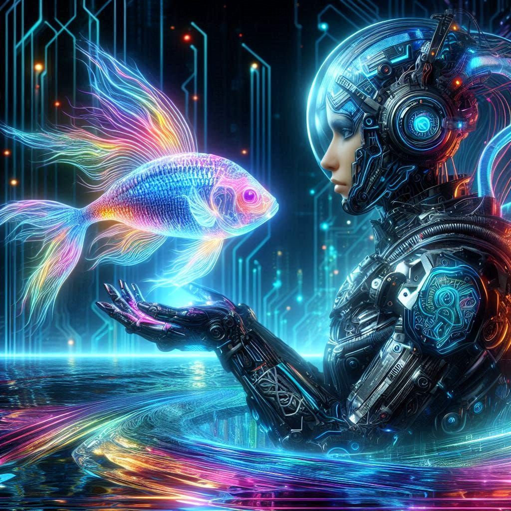 Cyber Fish Familiar - 2 pics