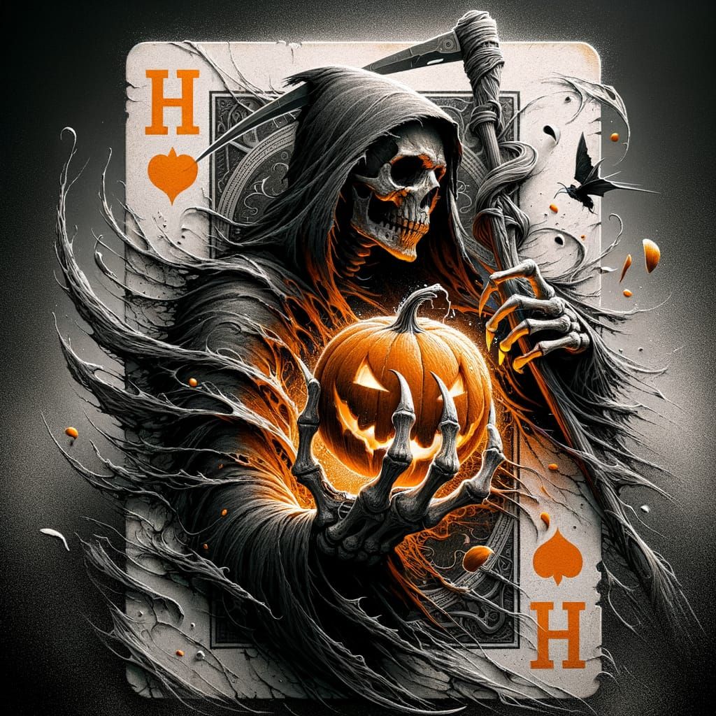 Halloween Card   by @Wasgij