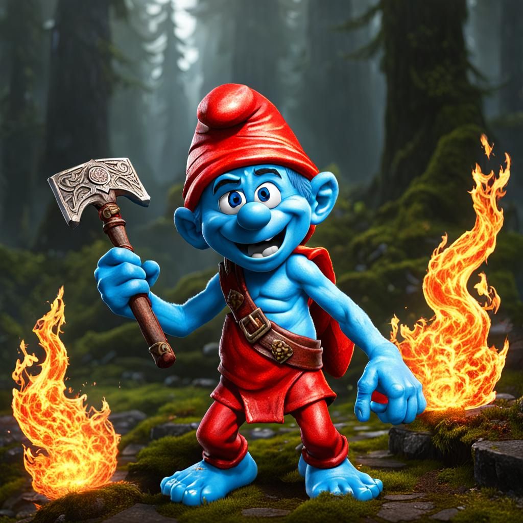Bringer of fire smurf
