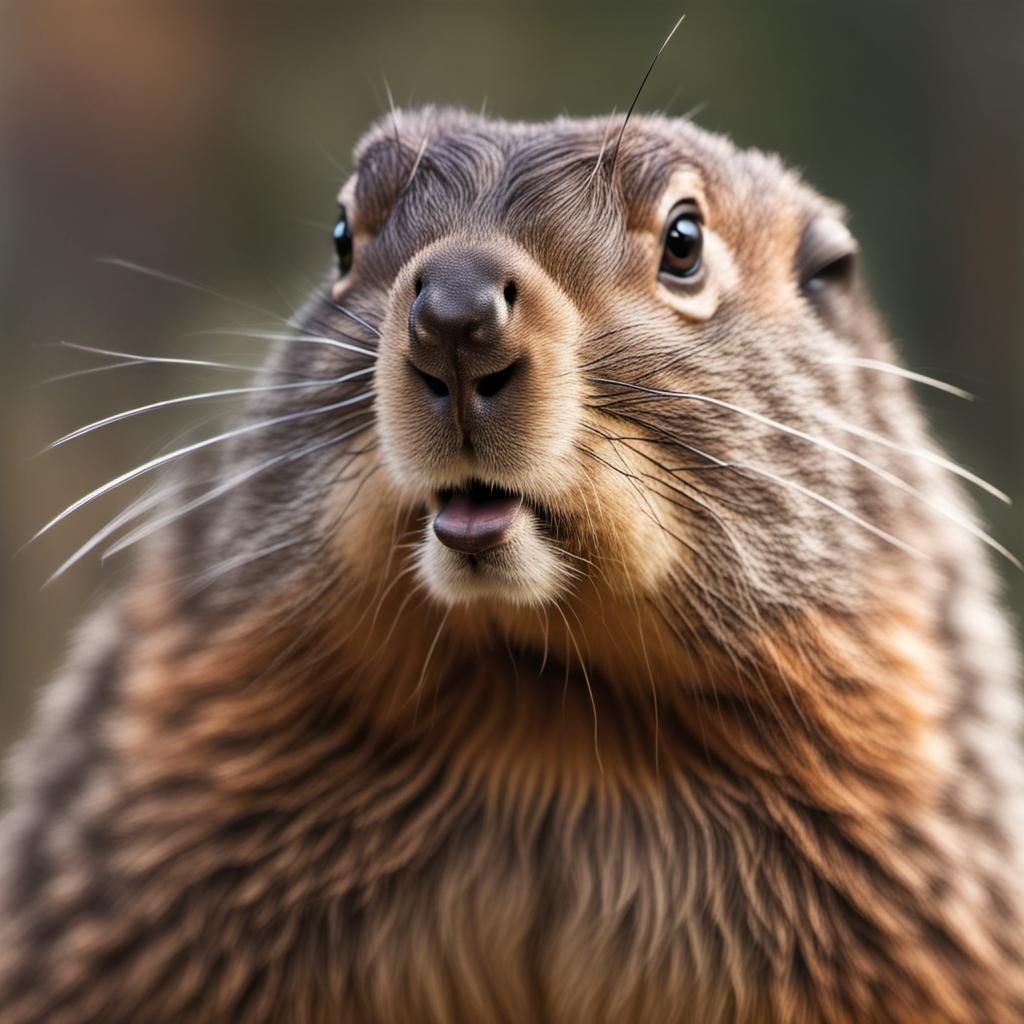 woodchuck closeup AI Generated Artwork NightCafe Creator