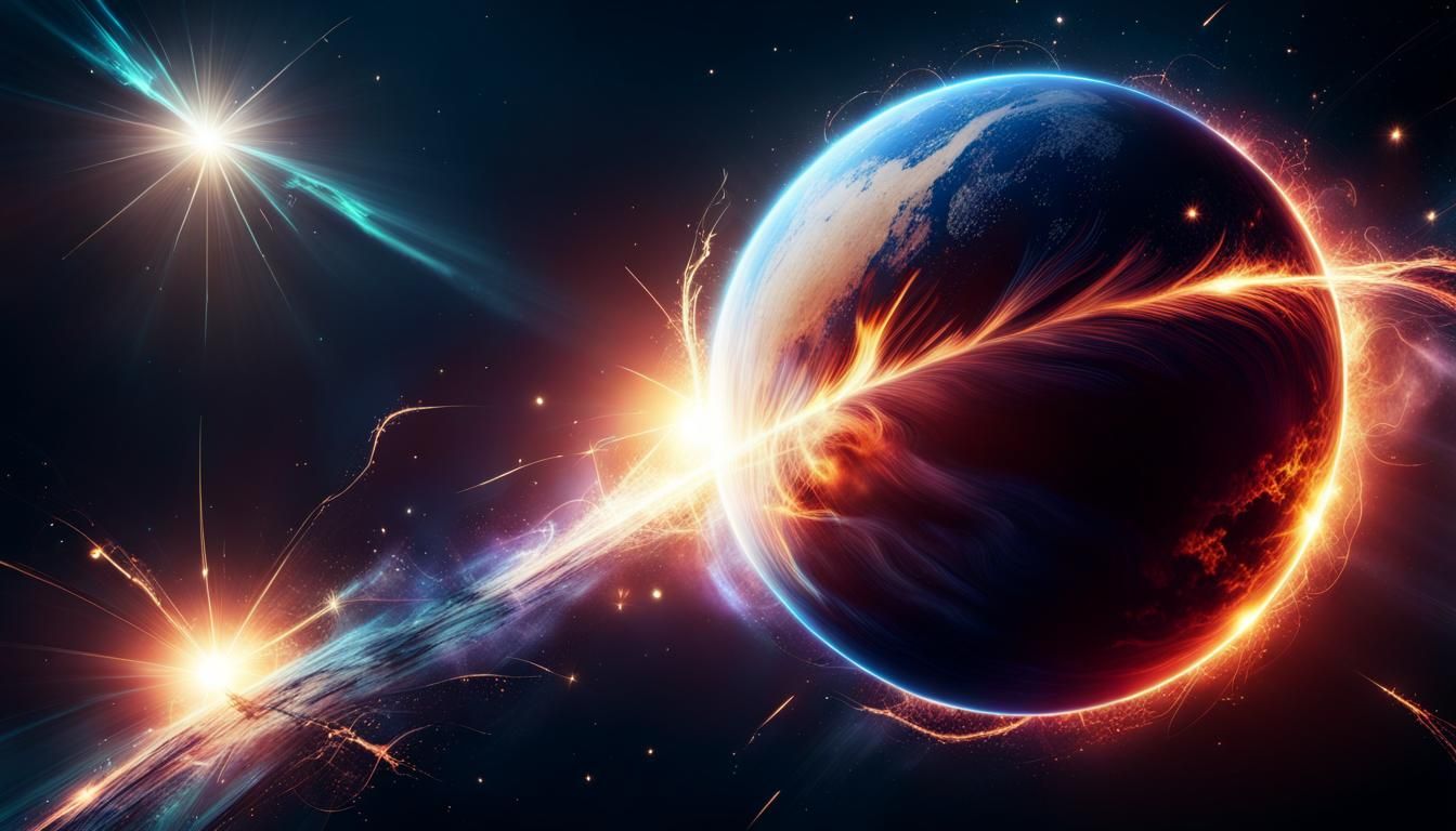 Planet on fire wallpaper