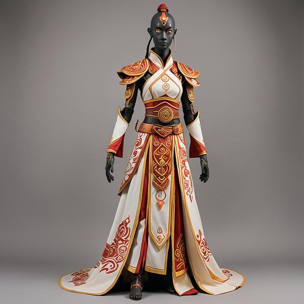 AVATAR The last airbender fire nation goddess dress