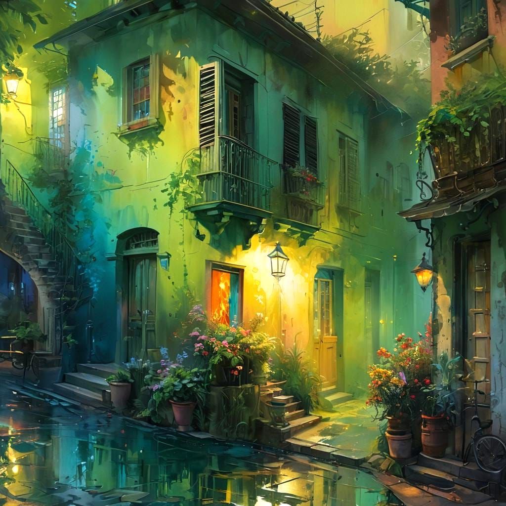 And In The Green Corner AI Generated Artwork NightCafe Creator