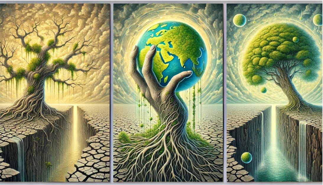 A world reborn from nature's wom