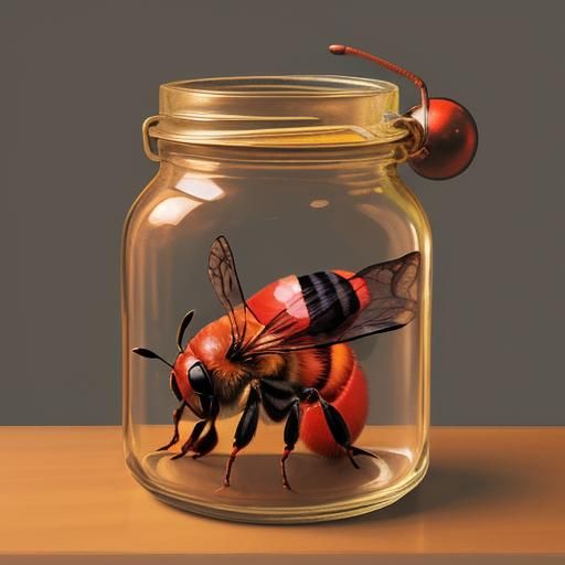 abeja roja