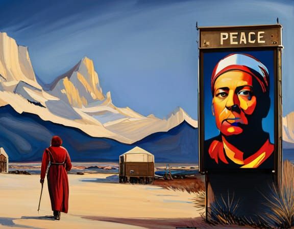 peace billboard  by @Sebastian