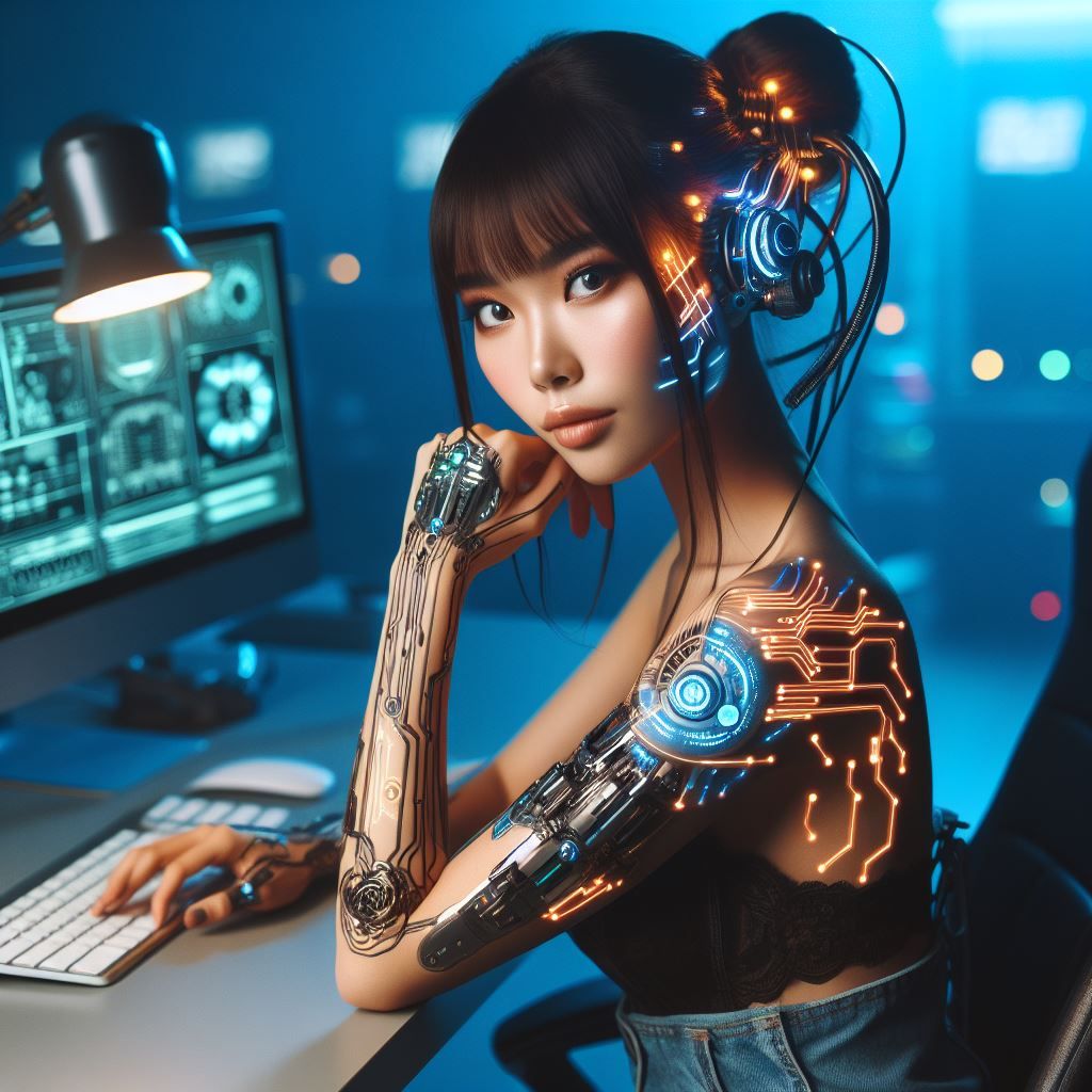 Nariko updating her software