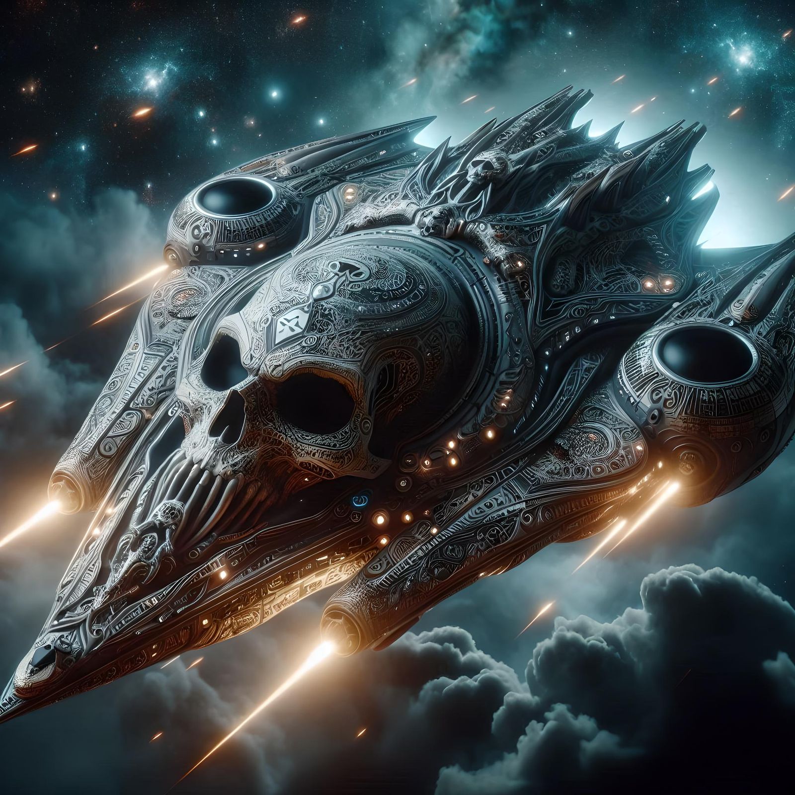 Spaceship: Skull design