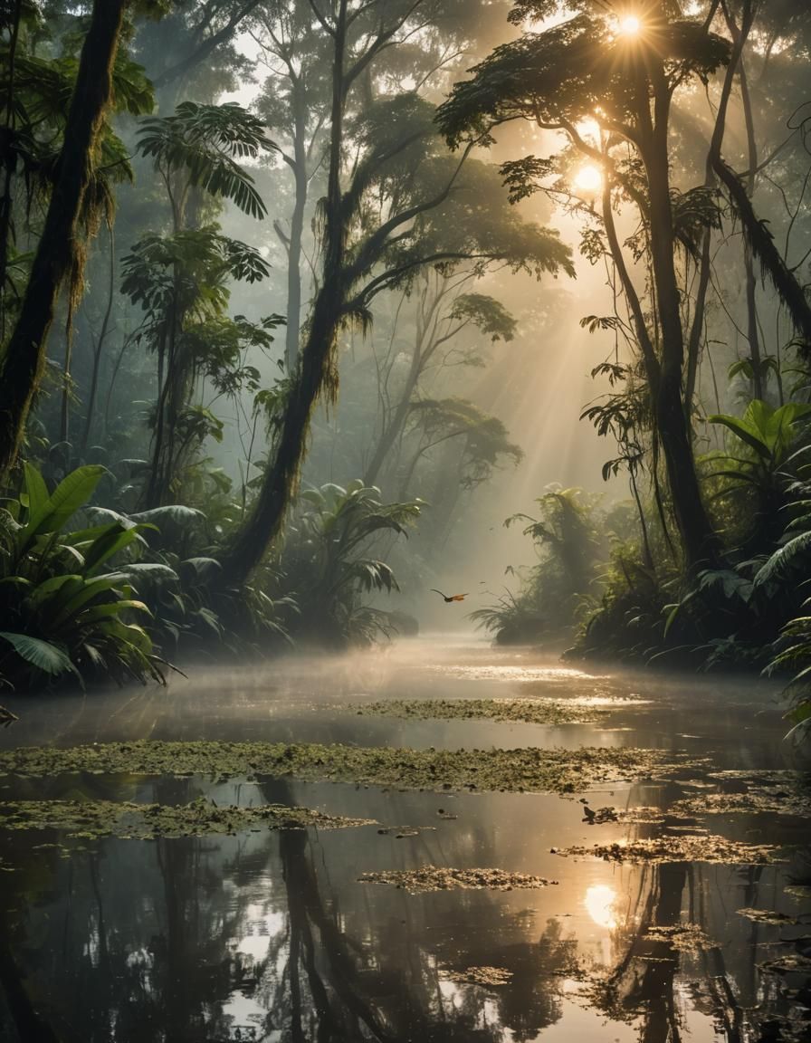 A new morning in the forest  by @MaZZackie